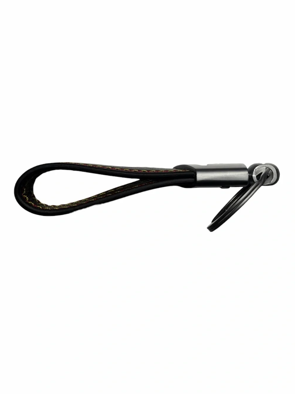 Mercedes AMG Black Leather Keychain